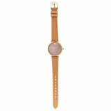 Emporio Armani Kappa Quartz Mother of Pearl Taupe Dial Brown Leather Strap Watch For Men - AR11151
