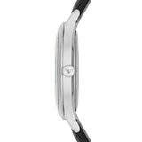 Emporio Armani Lambda Classic Quartz Black Dial Black Leather Strap Watch For Men - AR11020