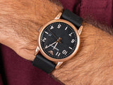 Emporio Armani Luigi Quartz Black Dial Black Rubber Strap Watch For Men - AR11097