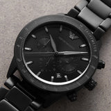 Emporio Armani Mario Chronograph Black Dial Black Steel Strap Watch For Men - AR11242