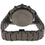 Emporio Armani Mario Chronograph White Dial Black Steel Strap Watch For Men - AR11471