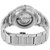Emporio Armani Meccanico Automatic Black Dial Silver Steel Strap Watch For Men - AR60055