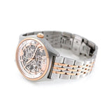 Emporio Armani Meccanico White Dial Two Tone Stainless Steel Watch For Men - AR60002