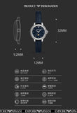Emporio Armani Mia Moonphase Blue Dial Blue Leather Strap Watch for Women - AR11629