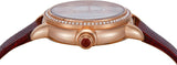 Emporio Armani Mia Mother of Pearl Dial Red Leather Strap Watch for Women - AR11646