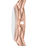 Emporio Armani Mia Mother of Pearl Dial Rose Gold Steel Strap Watch for Women - AR11671