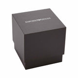 Emporio Armani Minimalist Green Dial Black Leather Strap Watch for Men - AR11601