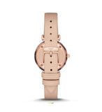 Emporio Armani Mother of Pearl Dial Beige Leather Strap Watch For Women - AR11004