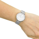 Emporio Armani Mother of Pearl Dial Silver Steel Strap Watch For Women - AR11112