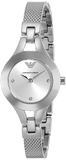 Emporio Armani Quartz Silver Dial Silver Steel Strap Watch For Women - AR7361