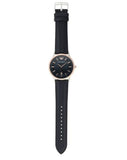 Emporio Armani Renato Analog Blue Dial Blue Leather Strap Watch For Men - AR11188