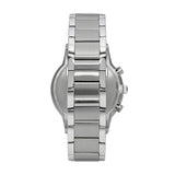Emporio Armani Renato Chronograph Cream Dial Silver Steel Strap Watch For Men - AR2458