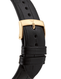 Emporio Armani Renato Quartz Grey Dial Black Leather Strap Watch For Men - AR11049