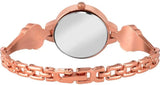 Emporio Armani Retro Quartz Silver Dial Rose Gold Steel Strap Watch For Women - AR1776