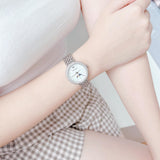 Emporio Armani Rosa Quartz Mother of Pearl Dial Silver Steel Strap Watch For Women - AR11461