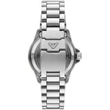 Emporio Armani Sea Explorer Blue Dial Silver Steel Strap Watch for Men - AR60090