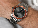 Emporio Armani Sigma Quartz Grey Dial Grey Steel Strap Watch For Men - AR11178