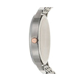 Emporio Armani Silver Sunray Dial Two Tone Steel Strap Watch For Women - AR11113