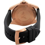 Emporio Armani Sport Quartz Black Dial Black Rubber Strap Watch For Men - AR11101