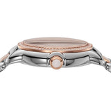 Emporio Armani Three Hand Quartz Mother of Pearl Dial Two Tone Steel Strap Watch For Women - AR11569