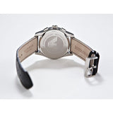 Emporio Armani Valente Chronograph Black Dial Black Leather Strap Watch For Men - AR1633