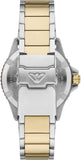 Emporio Armani World Explorer Blue Dial Two Tone Steel Strap Watch for Men - AR11682
