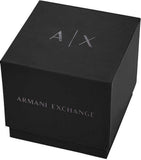 Emporio Armani World Explorer Orange Dial Black Silicone Strap Watch for Men - AR11684