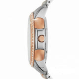Fossil Architect Automatic Silver Dial Two Tone Steel Strap Watch for Women - ME3058