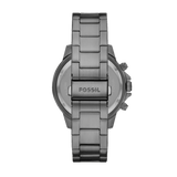 Fossil Bannon Multifunction Chronograph Grey Dial Grey Steel Strap Watch for Men - BQ2491