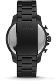 Fossil Bowman Chronograph Black Dial Black Steel Strap Watch for Men - FS5603