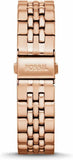 Fossil Boyfriend Chronograph Brown Dial Rose Gold Steel Strap Watch for Women - ES3494