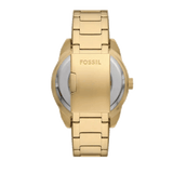 Fossil Bronson Automatic Skeleton Black Dial Gold Steel Strap Watch for Men - ME3257