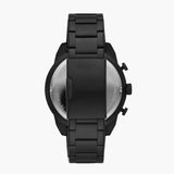 Fossil Bronson Chronograph Black Dial Black Steel Strap Watch for Men - FS5712