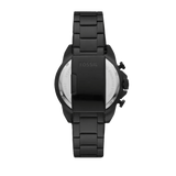 Fossil Bronson Chronograph Black Dial Black Steel Strap Watch for Men - FS5851