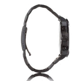 Fossil Bronson Chronograph Black Dial Black Steel Strap Watch for Men - FS5876