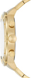 Fossil Bronson Chronograph Black Dial Gold Steel Strap Watch for Men - FS5877