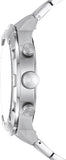 Fossil Bronson Chronograph Black Dial Silver Steel Strap Watch for Men - FS5710