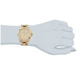 Fossil Cecile Multifunction Champagne Dial Gold Steel Strap Watch for Women - AM4510