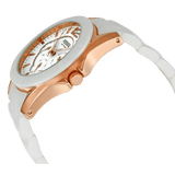 Fossil Ceramic Multifunction White Dial White Steel Strap Watch for Women - CE1006