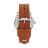 Fossil Commuter Blue Dial Blue Leather Strap Watch for Men - FS5325