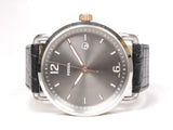 Fossil Commuter Grey Dial Brown Leather Strap Watch for Men - FS5417