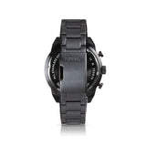 Fossil Everett Chronograph Black Dial Black Steel Strap Watch for Men - FS5797