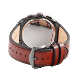 Fossil Everett Chronograph Grey Dial Brown Leather Strap Watch for Men - FS5799