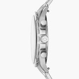 Fossil Forrester Chronograph Blue Dial Silver Steel Strap Watch for Men - FS5605