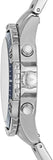 Fossil Garrett Chronograph Blue Dial Silver Steel Strap Watch for Men - FS5623
