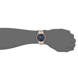 Fossil Grant Chronograph Blue Dial Two Tone Steel Strap Watch for Men - FS5024