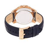 Fossil Grant Twist Multifunction Blue Dial Blue Leather Strap Watch for Men - ME1162