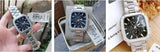 Fossil Inscription Multifunction Black Dial Silver Steel Strap Watch for Men - BQ2655