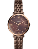 Fossil Jacqueline Brown Dial Brown Steel Strap Watch for Women - ES4275