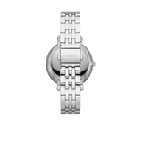 Fossil Jacqueline Multifunction Moonphase White Dial Silver Steel Strap Watch for Women - ES5164